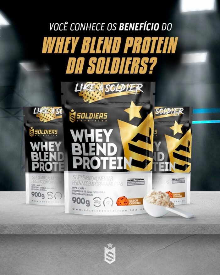 Whey blend Soldiers 900g Baunilha