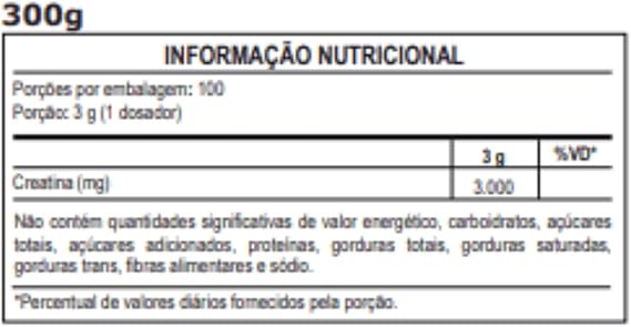 CREATINA 300G MONOHIDRATADA - Imagem 3