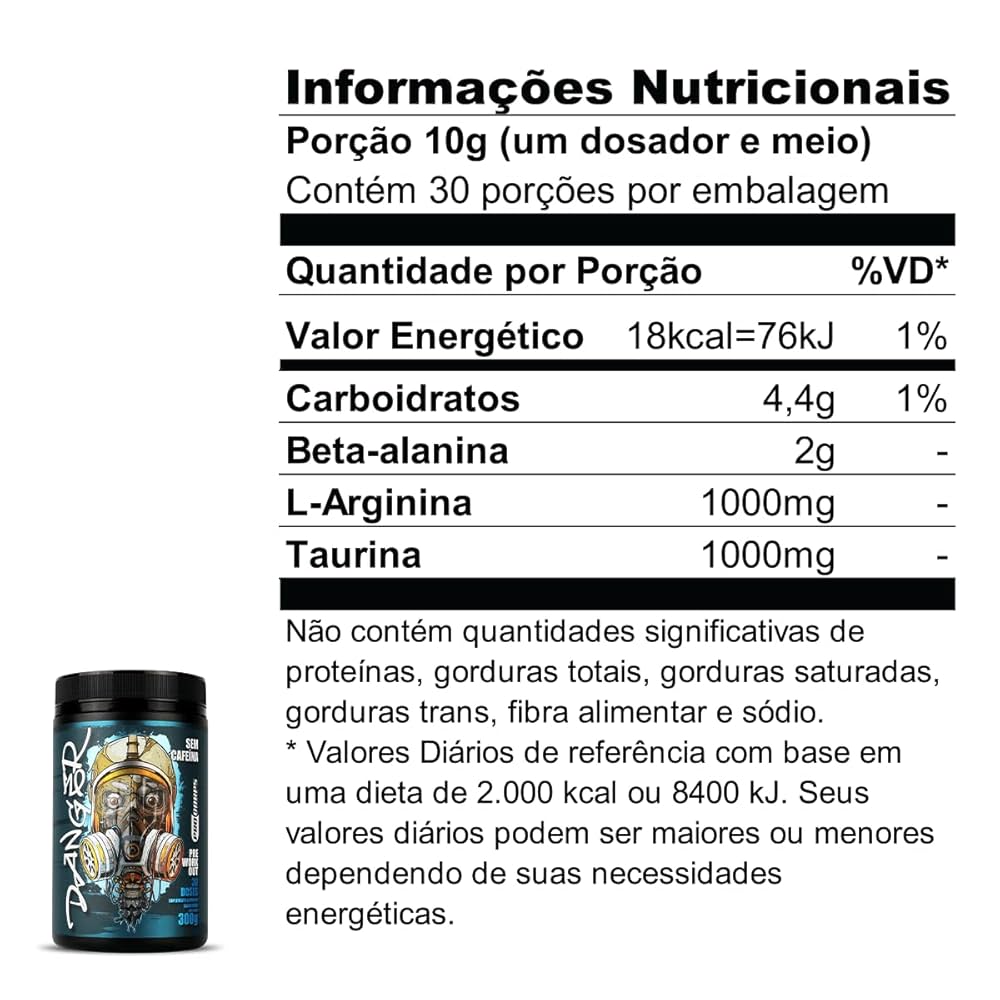 DANGER 300G SEM CAFEINA - Imagem 2
