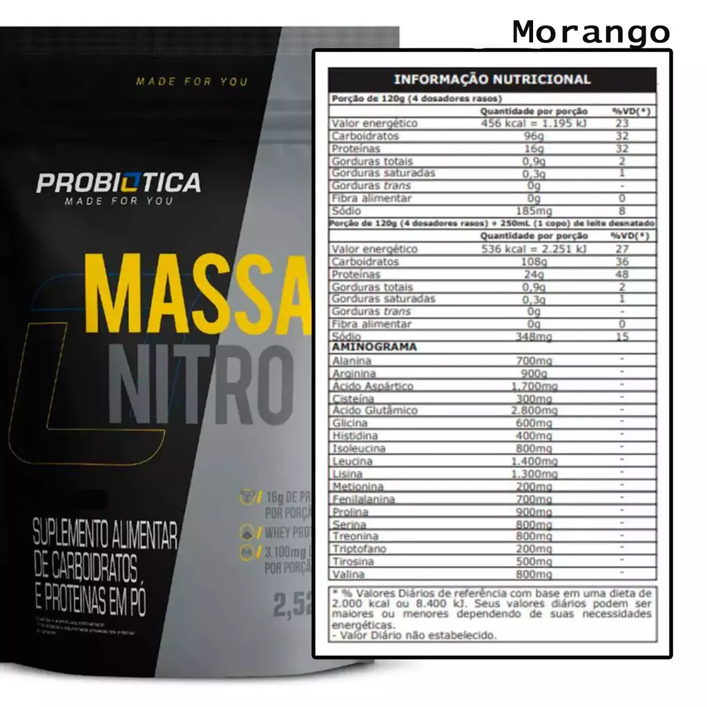 MASS NITRO 2,52KG - Imagem 2