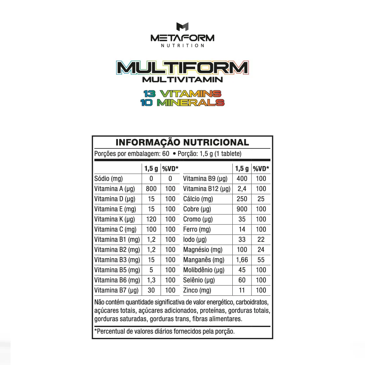 MULTIVITAMINICO 60 TABLETES - Imagem 2
